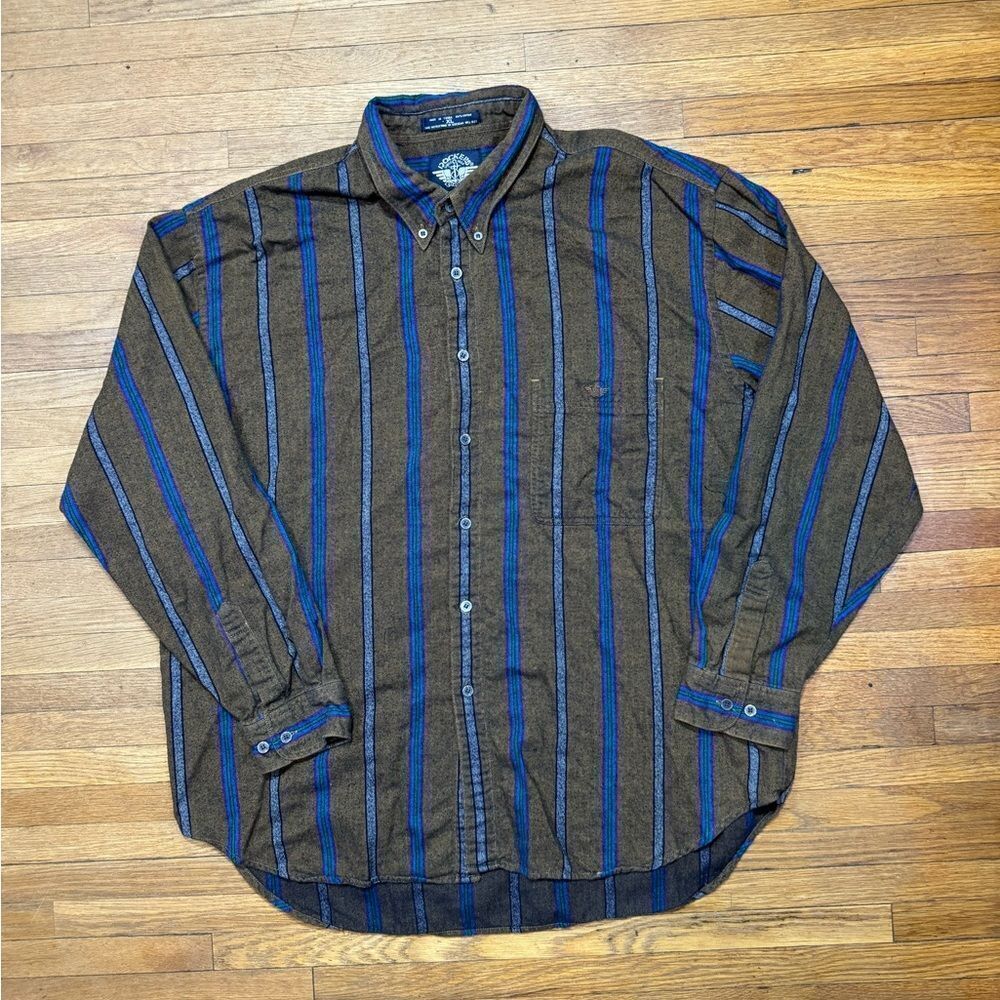 Vintage Striped Button Up Shirt